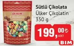 ÜLKER ÇİKOLATİN SÜTLÜ ÇİKOLATA 350 G - BAYRAM ŞEKERİ/ÇİKOLATASI